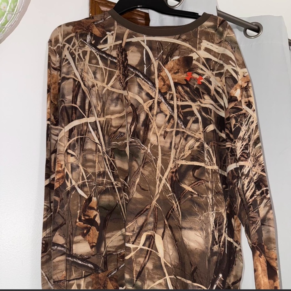 Under Armour Kids Camo Long Sleeve Shirt - Brown